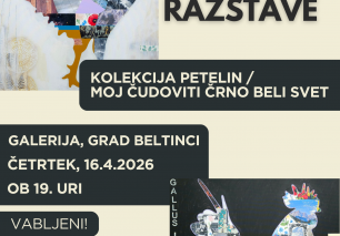 ODPRTJE RAZSTAVE ANŽETA GALLUSA PETELINA KOLEKCIJA PETELIN / MOJ ČUDOVITI ČRNO BELI SVET