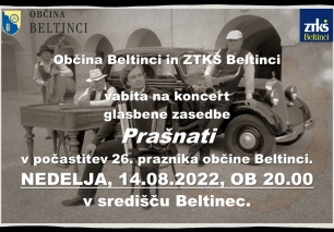 Koncert glasbene zasedbe PRAŠNATI