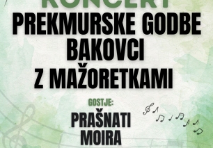 KONCERT PREKMURSKE GODBE BAKOVCI Z MAŽORETKAMI 